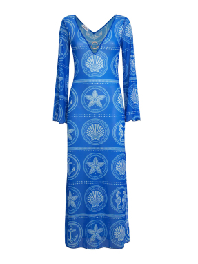 ΜΑΞΙ ΦΟΡΕΜΑ ΠΑΡΑΛΙΑΣ TESORO LOREN | Μπλε S