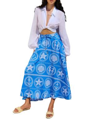 ΜΑΞΙ ΦΟΥΣΤΑ TESORO VITTI | Μπλε S