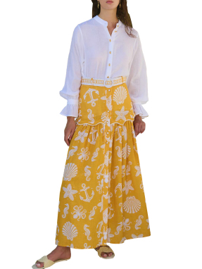 ΜΑΞΙ ΦΟΥΣΤΑ ELIOS | Κίτρινο Σκούρο S