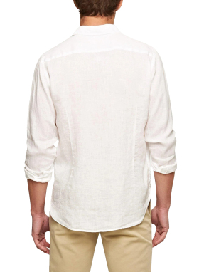 ΑΝΔΡΙΚΟ ΛΙΝΟ ΠΟΥΚΑΜΙΣΟ GILES | Λευκό XL