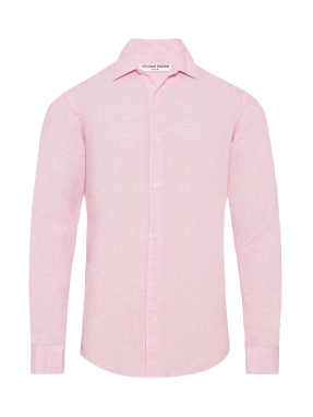 ΑΝΔΡΙΚΟ ΠΟΥΚΑΜΙΣΟ GILES LINEN | Ροζ XXL