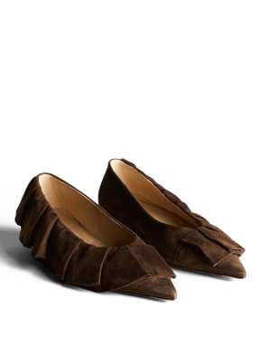 ΓΥΝΑΙΚΕΙΕΣ ΜΠΑΛΑΡΙΝΕΣ RUFFLE | Καφέ 41