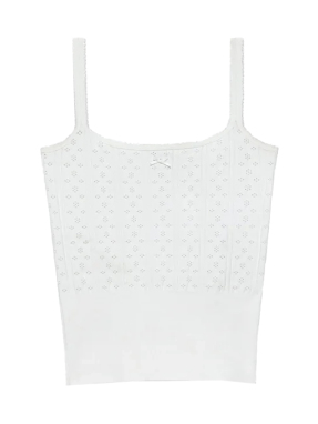 ΓΥΝΑΙΚΕΙΟ ΤΟΠ POINTELLE TANK | Λευκό XS