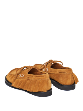 ΓΥΝΑΙΚΕΙΟ SUEDE LOAFER RUFFLE | Καφέ 604 41