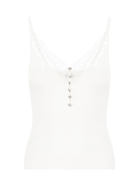 ΓΥΝΑΙΚΕΙΟ ΤΟΠ ΜΕ ΔΑΝΤΕΛΑ | Λευκό S