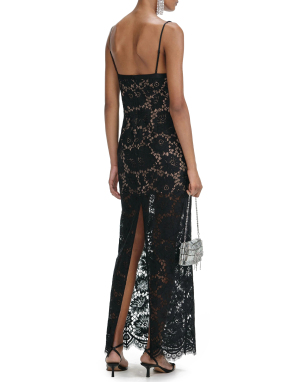 ΜΑΞΙ ΦΟΡΕΜΑ FLORAL | Μαύρο UK 12