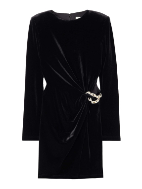ΜΙΝΙ VELVET ΦΟΡΕΜΑ | Μαύρο UK 10