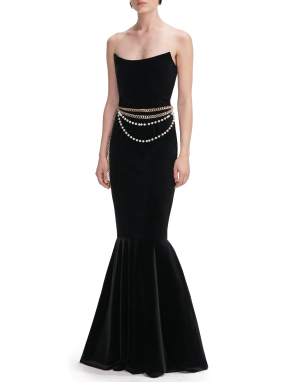 ΜΑΞΙ SUEDE ΦΟΡΕΜΑ | Μαύρο UK 12