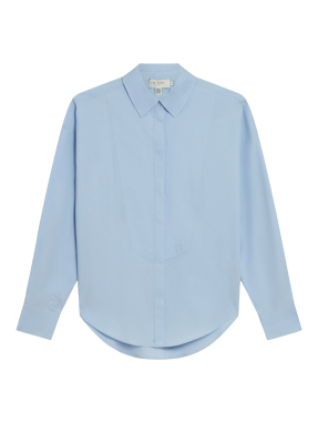 ΓΥΝΑΙΚΕΙΟ ΠΟΥΚΑΜΙΣΟ IZOTE COTTON BIB DETAIL | Γαλάζιο M