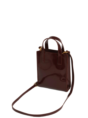 ΓΥΝΑΙΚΕΙΑ ΤΣΑΝΤΑ ΧΕΙΡΟΣ ROSEEM ROSE DETAIL CRINKLE SMAL | Μπορντό
