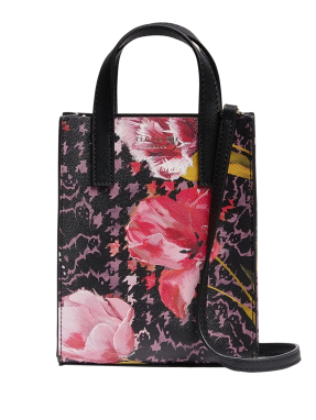 ΓΥΝΑΙΚΕΙΑ ΤΣΑΝΤΑ ΧΕΙΡΟΣ TALURA FLORAL PRINTED MINI | Μαύρο