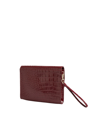 ΓΥΝΑΙΚΕΙΟ POUCH WESSLIE CROC EFFECT | Μπορντό