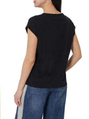 ΓΥΝΑΙΚΕΙΟ T-SHIRT TOMMIE | Μαύρο XS