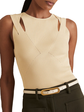 ΓΥΝΑΙΚΕΙΟ ΠΛΕΚΤΟ ΤΟΠ RHYLEE | Εκρού M