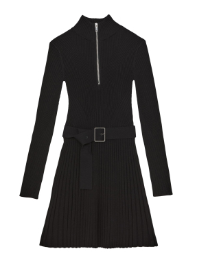 ΜΙΝΙ ΦΟΡΕΜΑ HALF-ZIP VIENNA | Μαύρο S