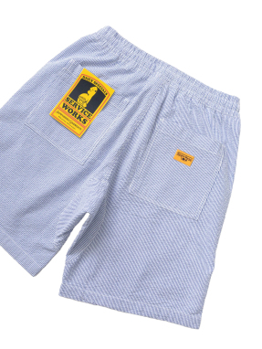 ΑΝΔΡΙΚΟ SEERSUCKER CHEF SHORTS | Γαλάζιο XL