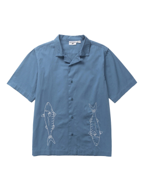 ΑΝΔΡΙΚΟ ΠΟΥΚΑΜΙΣΟ MACKEREL SHIRT | Μπλε XL