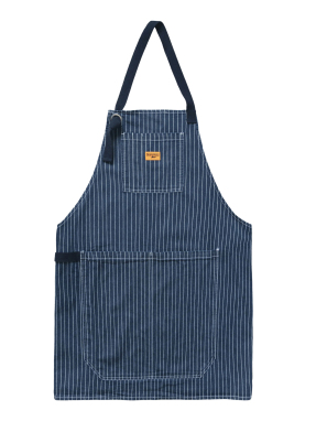 ΠΟΔΙΑ ΕΡΓΑΣΙΑΣ PINSTRIPE DENIM APRON | Μπλε Σκούρο ONE SIZE