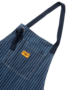 ΠΟΔΙΑ ΕΡΓΑΣΙΑΣ PINSTRIPE DENIM APRON | Μπλε Σκούρο ONE SIZE