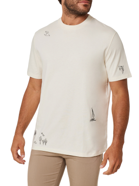 ΑΝΔΡΙΚΟ T-SHIRT | Εκρού XXL