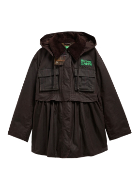 ΓΥΝΑΙΚΕΙΟ ΜΠΟΥΦΑΝ BARBOUR x GANNI | Καφέ UK 8