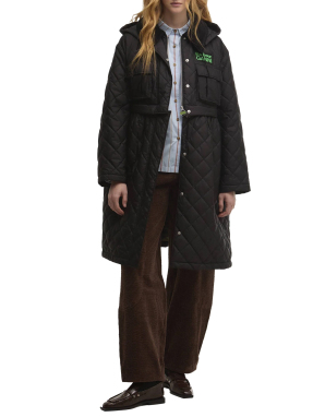 ΓΥΝΑΙΚΕΙΟ ΜΠΟΥΦΑΝ ΠΑΡΚΑ BARBOUR X GANNI | Μαύρο UK 8