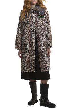 ΓΥΝΑΚΕΙΟ ΜΠΟΥΦΑΝ ΠΑΡΚΑ BARBOUR x GANNI | Animal Print  UK 8