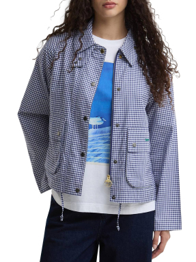 ΓΥΝΑΙΚΕΙΟ JACKET | Λευκό-Μπλε UK 12