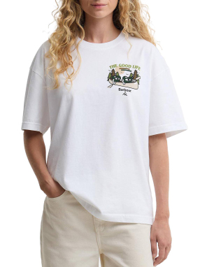 ΓΥΝΑΙΚΕΙΟ T-SHIRT BARBOUR x MUL HEATON | Λευκό UK 14