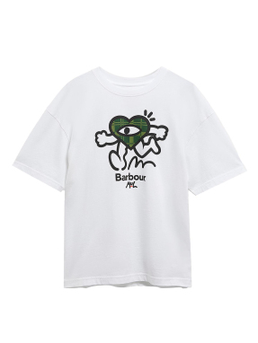 ΓΥΝΑΙΚΕΙΟ T-SHIRT BARBOUR x MUL OUSEBURN | Λευκό UK 14
