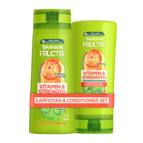 FRUCTIS VITAMIN & STRENGTH SET ΓΙΑ ΑΔΥΝΑΜΑ ΜΑΛΛΙΑ ΜΕ ΤΑΣΗ ΝΑ ΣΠΑΝΕ