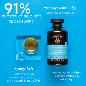 HYALURONIC HYDRA ΣΑΜΠΟΥΑΝ ΕΝΥΔΑΤΩΣΗΣ ΓΙΑ ΛΕΠΤΑ ΜΑΛΛΙΑ | 250ml