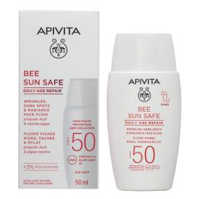 BEE SUN SAFE ΚΡΕΜΑ ΠΡΟΣΩΠΟΥ-DRY TOUCH SPF50 ΚΑΤΑ ΤΩΝ ΠΑΝΑΔΩΝ & ΤΩΝ ΡΥΤΙΔΩΝ | 50ml
