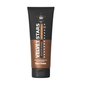SUN SCREEN VELVET STARS ΑΝΤΗΛΙΑΚΟ BΕΛΟΥΔΙΝΗΣ YΦΗΣ ΜΕ ΛΑΜΨΗ SPF50+