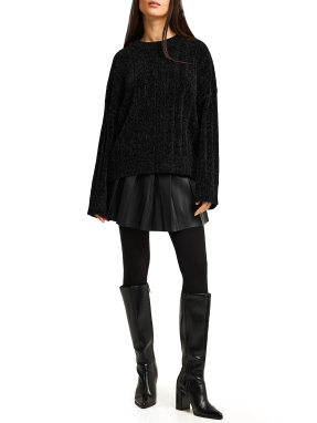 ΓΥΝΑΙΚΕΙΟ ΠΛΕΚΤΟ ΠΟΥΛΟΒΕΡ | Μαύρο S