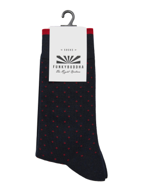 ΑΝΔΡΙΚΕΣ ΚΑΛΤΣΕΣ ΜΕ ΣΧΕΔΙΟ | Μαύρο ONE SIZE