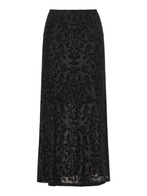 ΜΑΞΙ EMBROIDERY ΦΟΥΣΤΑ | Μαύρο S