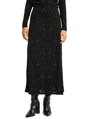 ΜΑΞΙ EMBROIDERY ΦΟΥΣΤΑ | Μαύρο S