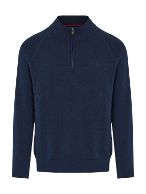 ΑΝΔΡΙΚΟ HALF-ZIP ΠΟΥΛΟΒΕΡ | Μπλε Σκούρο XL