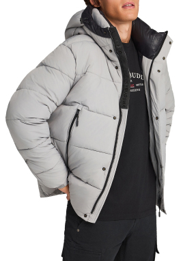 ΑΝΔΡΙΚΟ PUFFER ΜΠΟΥΦΑΝ | Γκρι XL