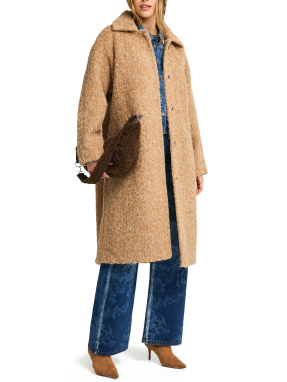 ΓΥΝΑΙΚΕΙΟ FAUX FUR ΠΑΛΤΟ | Μπεζ S