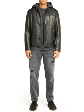 ΑΝΔΡΙΚΟ BIKER ΜΠΟΥΦΑΝ | Καφέ Σκούρο L