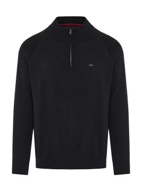 ΑΝΔΡΙΚΟ HALF-ZIP ΠΟΥΛΟΒΕΡ | Μαύρο XXXL