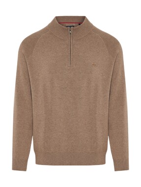 ΑΝΔΡΙΚΟ HALF-ZIP ΠΟΥΛΟΒΕΡ | Μπεζ L