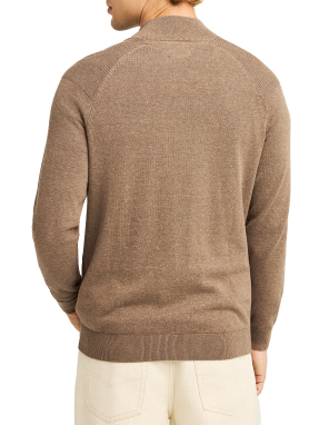 ΑΝΔΡΙΚΟ HALF-ZIP ΠΟΥΛΟΒΕΡ | Μπεζ M