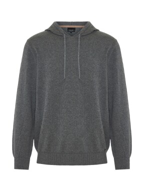 ΑΝΔΡΙΚΟ ΠΛΕΚΤΟ ΜΕ ΚΟΥΚΟΥΛΑ | Γκρι M