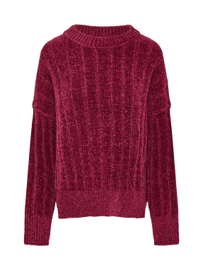 ΓΥΝΑΙΚΕΙΟ ΠΛΕΚΤΟ ΠΟΥΛΟΒΕΡ | Μπορντό XS