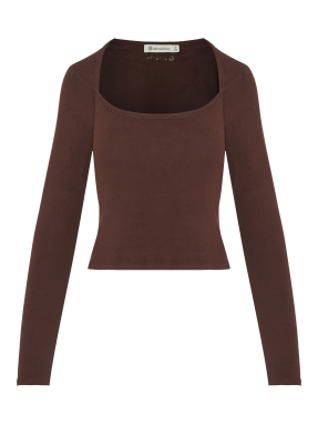 ΓΥΝΑΙΚΕΙΟ CROP ΤΟΠ | Καφέ S
