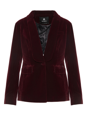 ΓΥΝΑΙΚΕΙΟ ΜΕΣΑΤΟ VELVET ΣΑΚΑΚΙ | Μπορντό XL