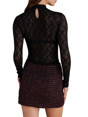 ΜΙΝΙ TWEED ΦΟΥΣΤΑ | Μπορντό M